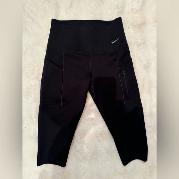 Nike Dri-FIT Go Rush Medium Black Cropped Leggings. 🖤⚡️ - Picture 2 of 5